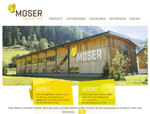 Tablet Screenshot of moser-spiel.at